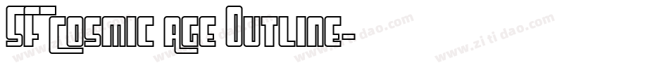SF Cosmic Age Outline字体转换